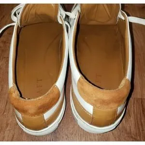 Taft | Shoes | Taft White Carmel Leather Sneakers Mens Us  display picture 2